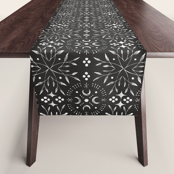 Mystical mosaic lunar phases BN Table Runner Gallery Image 1