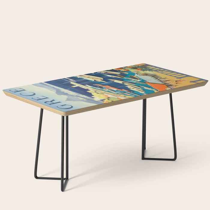 Greece Mid Century Travel Poster Coffee Table Gallery Image 1