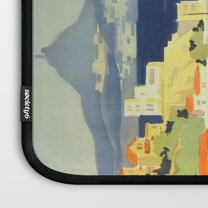 Greece Mid Century Travel Poster Laptop Sleeve Gallery Image 3