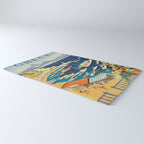 Greece Mid Century Travel Poster Rug Gallery Image 3