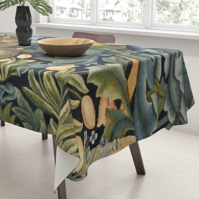 William Morris Forest Rabbit , Morris Floral Tablecloth Gallery Image 3