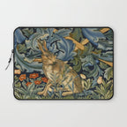 William Morris Forest Rabbit , Morris Floral Laptop Sleeve Gallery Image 1