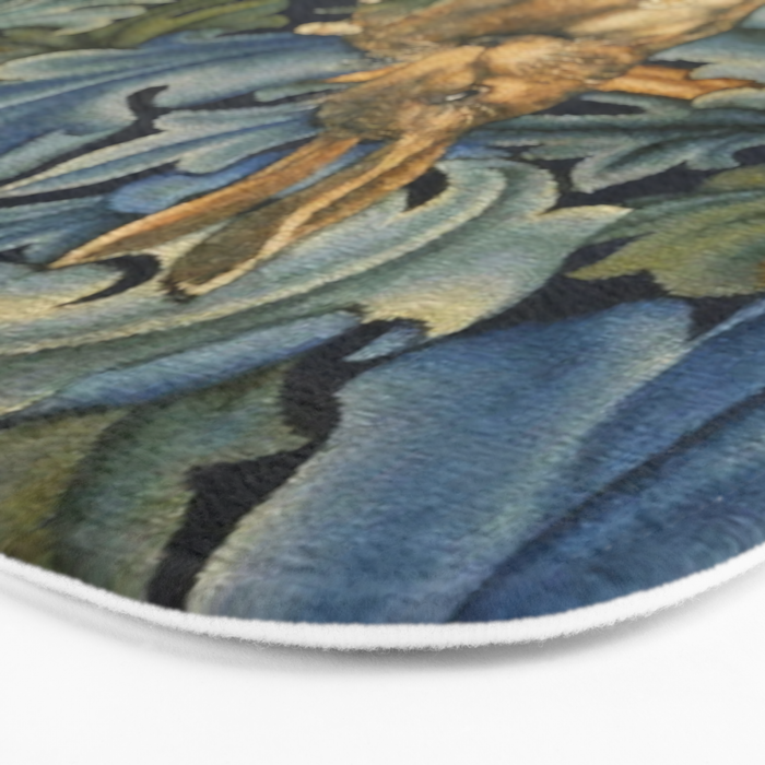 William Morris Forest Rabbit , Morris Floral Bath Mat Gallery Image 3