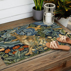 William Morris Forest Rabbit , Morris Floral Outdoor Rug Gallery Image 2