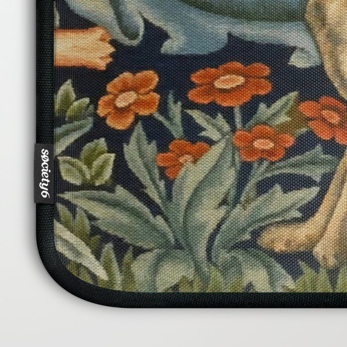 William Morris Forest Rabbit , Morris Floral Laptop Sleeve Gallery Image 3