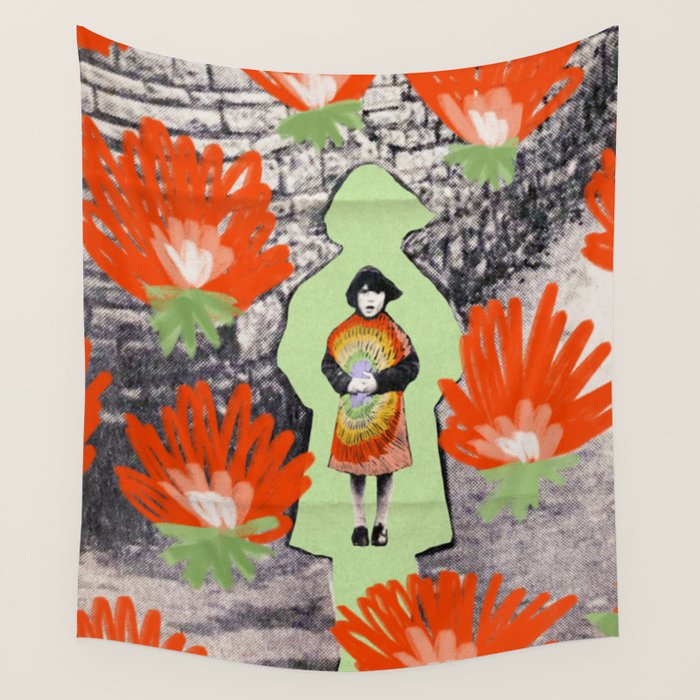 Protect the Flowers Wall Tapestry Gallery Image 4