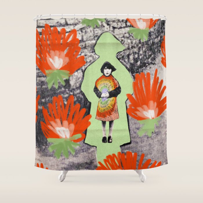 Protect the Flowers Shower Curtain Gallery Image 1