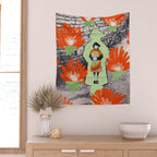 Protect the Flowers Wall Tapestry Gallery Image 2