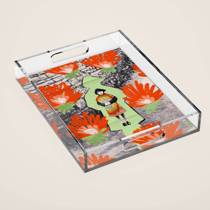 Protect the Flowers Acrylic Tray Gallery Image 1