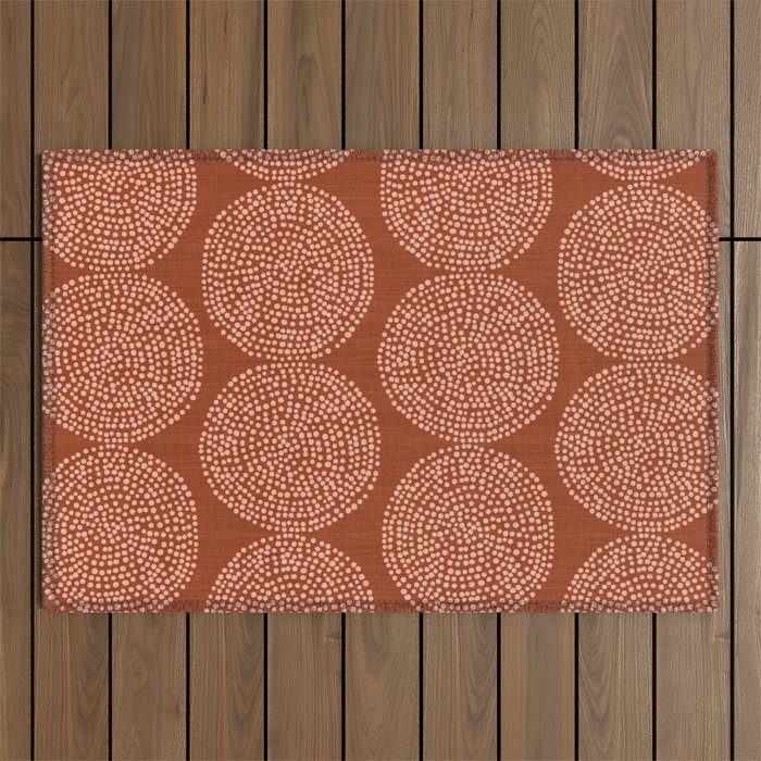 Beech in Rust Outdoor Rug Gallery Image 1