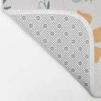 Honey Bees and Orange Flowers Bath Mat Gallery Image 2