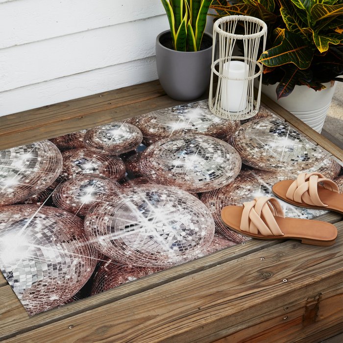 Disco Balls Outdoor Rug Gallery Image 2