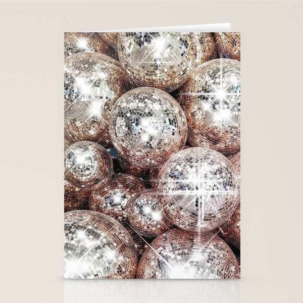 Disco Balls Stationery Card Gallery Image 1