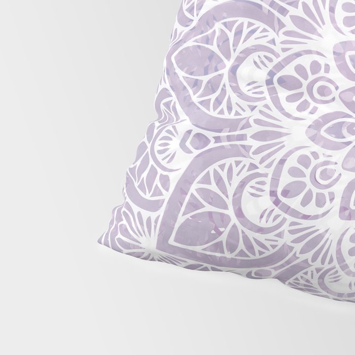Boho, Mandala, Flower, Purple Pillow Sham Gallery Image 4