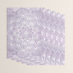 Boho, Mandala, Flower, Purple Wrapping Paper Gallery Image 3