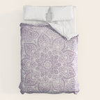 Boho, Mandala, Flower, Purple Comforter Gallery Image 6