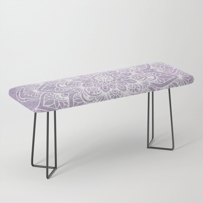 Boho, Mandala, Flower, Purple Bench Gallery Image 1