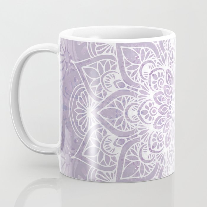 Boho, Mandala, Flower, Purple Coffee Mug Gallery Image 3
