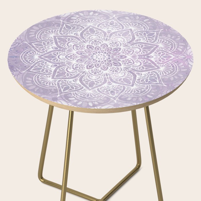 Boho, Mandala, Flower, Purple Side Table Gallery Image 2