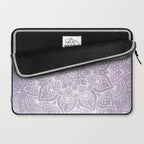 Boho, Mandala, Flower, Purple Laptop Sleeve Gallery Image 2