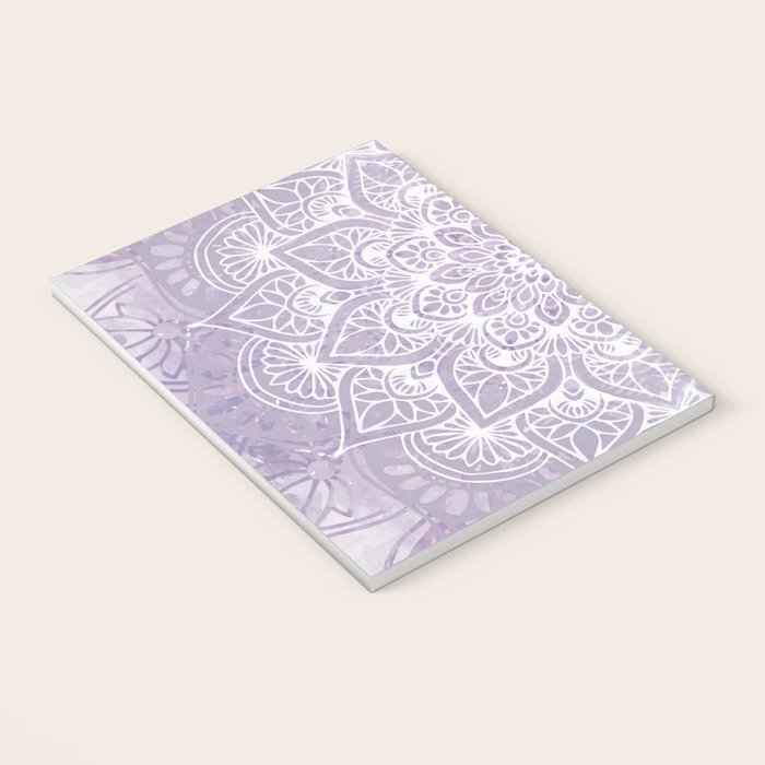 Boho, Mandala, Flower, Purple Notebook Gallery Image 3
