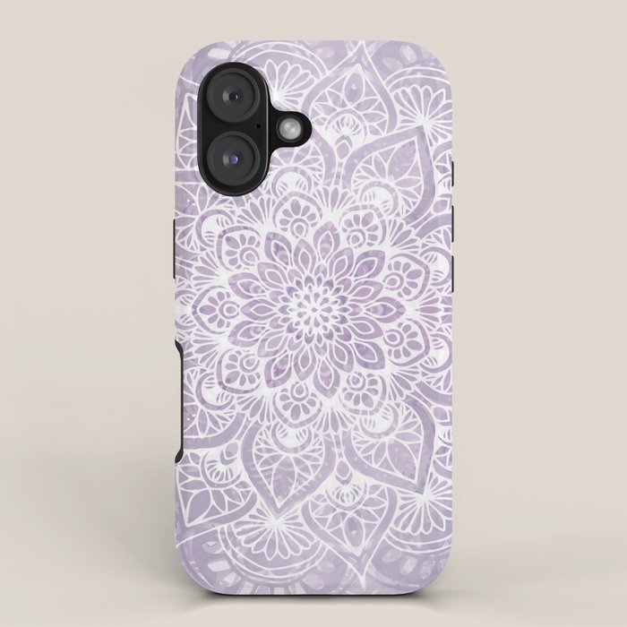 Boho, Mandala, Flower, Purple iPhone Case Gallery Image 1