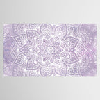 Boho, Mandala, Flower, Purple Tablecloth Gallery Image 2