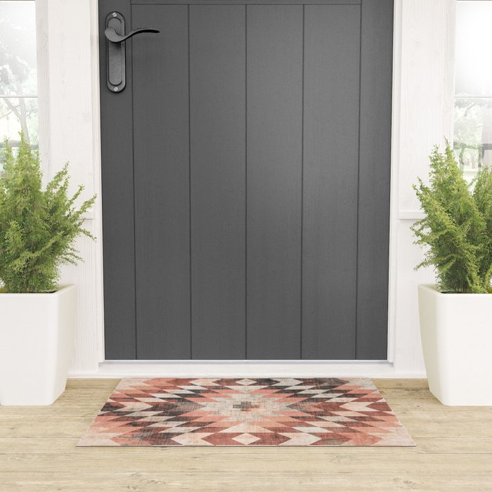 native coral diamond Welcome Mat Gallery Image 3