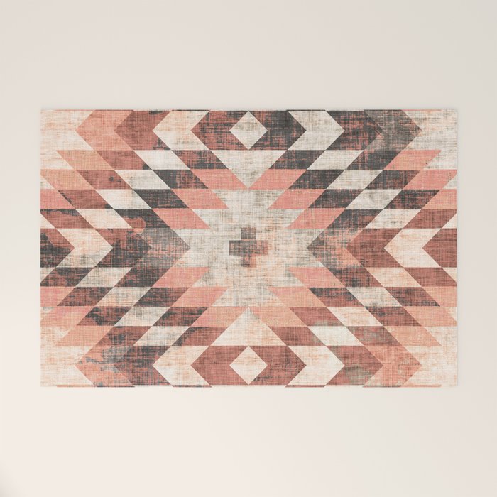 native coral diamond Welcome Mat Gallery Image 1