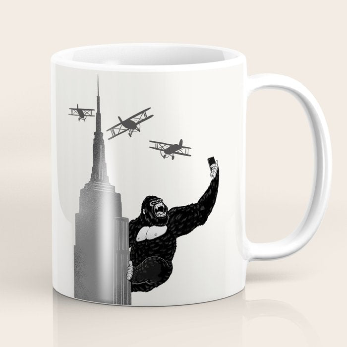 Selfie King Kong Coffee Mug Gallery Image 1