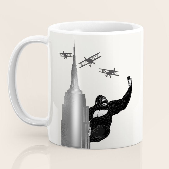 Selfie King Kong Coffee Mug Gallery Image 3