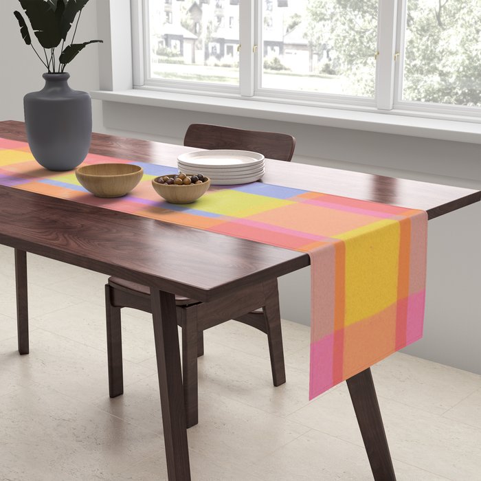 Rainbow criss-cross Table Runner Gallery Image 2