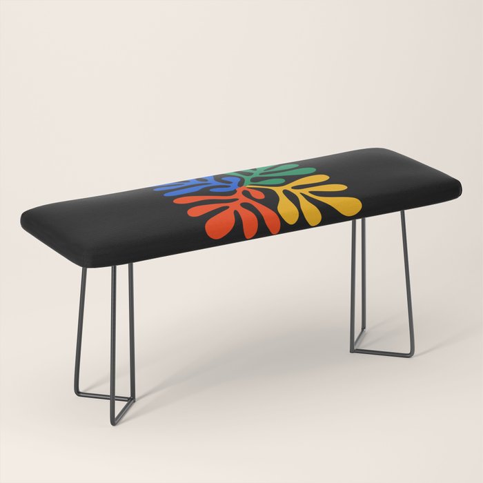 Nature Leaf Cutouts II: Night Edition | Mid-Century Henri Matisse Series Bench Gallery Image 1