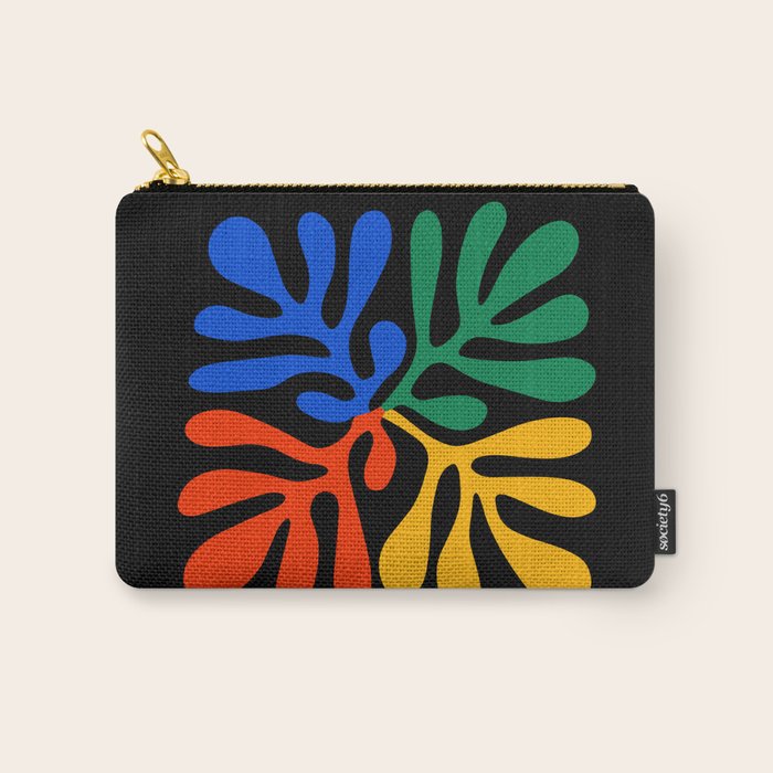 Nature Leaf Cutouts II: Night Edition | Mid-Century Henri Matisse Series Carry All Pouch Gallery Image 1