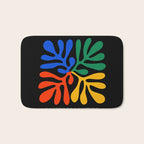 Nature Leaf Cutouts II: Night Edition | Mid-Century Henri Matisse Series Bath Mat Gallery Image 1