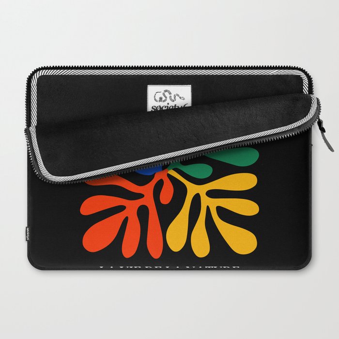 Nature Leaf Cutouts II: Night Edition | Mid-Century Henri Matisse Series Laptop Sleeve Gallery Image 2