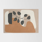 Modern Abstract Minimal Shapes Branches Art 7 Rug Gallery Image 2
