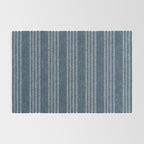 farmhouse stitch - navy blue Rug Gallery Image 2