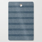 farmhouse stitch - navy blue Cutting Board Gallery Image 1