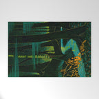 Magical Dark Fantasy Forest Woodblock Welcome Mat Gallery Image 1