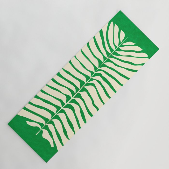 JAZZ FERNS 04 | Pine Green Matisse Edition Yoga Mat Gallery Image 1