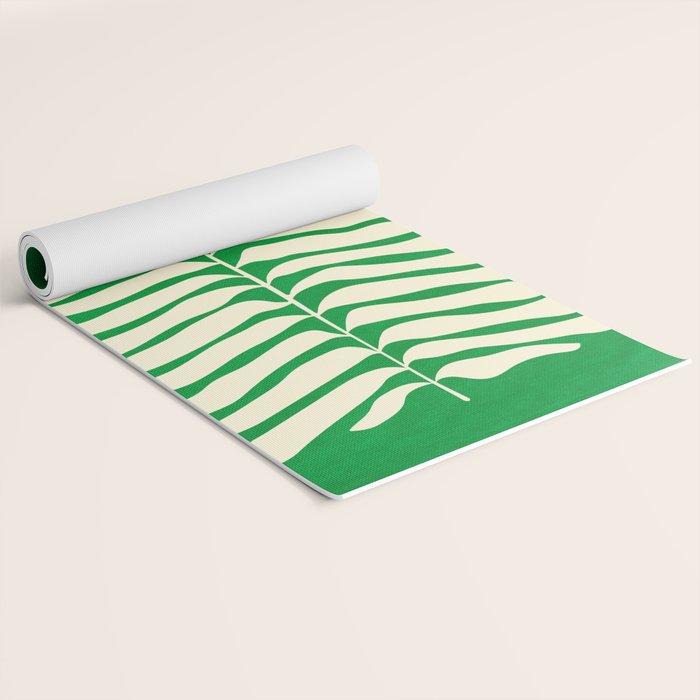 JAZZ FERNS 04 | Pine Green Matisse Edition Yoga Mat Gallery Image 2
