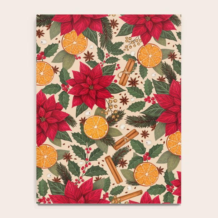 Poinsettia Flowers and Spices Notebook Gallery Image 4