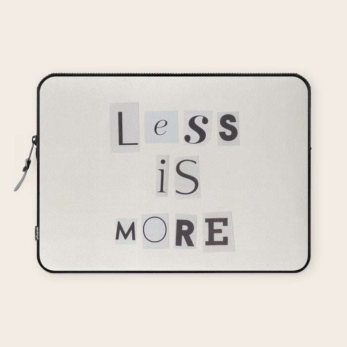 Less is more / Daily Reminder #2 Laptop Sleeve Gallery Image 1