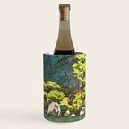Resting at Dogo - Nature Ukiyo Landscape in Green, Orange, Red & Blue Wine Chiller Gallery Image 1