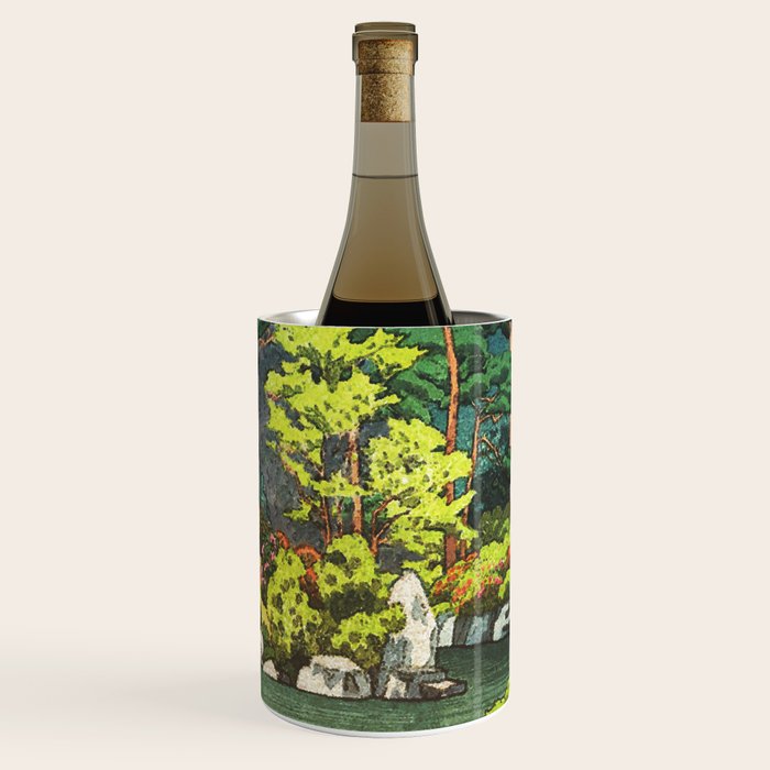 Resting at Dogo - Nature Ukiyo Landscape in Green, Orange, Red & Blue Wine Chiller Gallery Image 3
