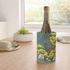 Resting at Dogo - Nature Ukiyo Landscape in Green, Orange, Red & Blue Wine Chiller Gallery Image 4