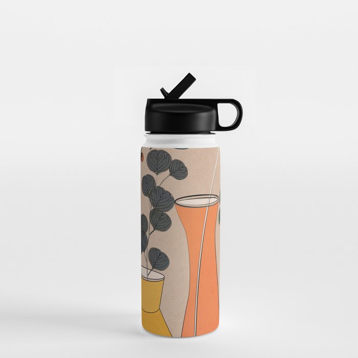 Modern Minimalist Abstract Vases 1 Water Bottle Gallery Image 1