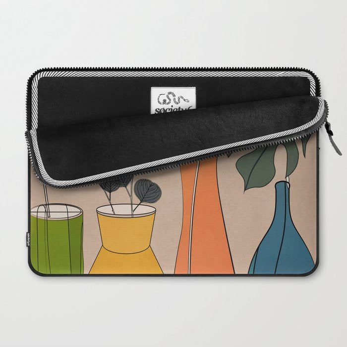 Modern Minimalist Abstract Vases 1 Laptop Sleeve Gallery Image 2