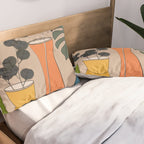 Modern Minimalist Abstract Vases 1 Pillow Sham Gallery Image 2